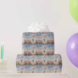 Babyelefant Flytande Ballonger Presentpapper