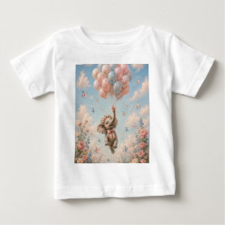 Babyelefant Flytande Ballonger T Shirt