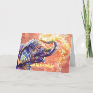 Babyelefanten firar! meddelande