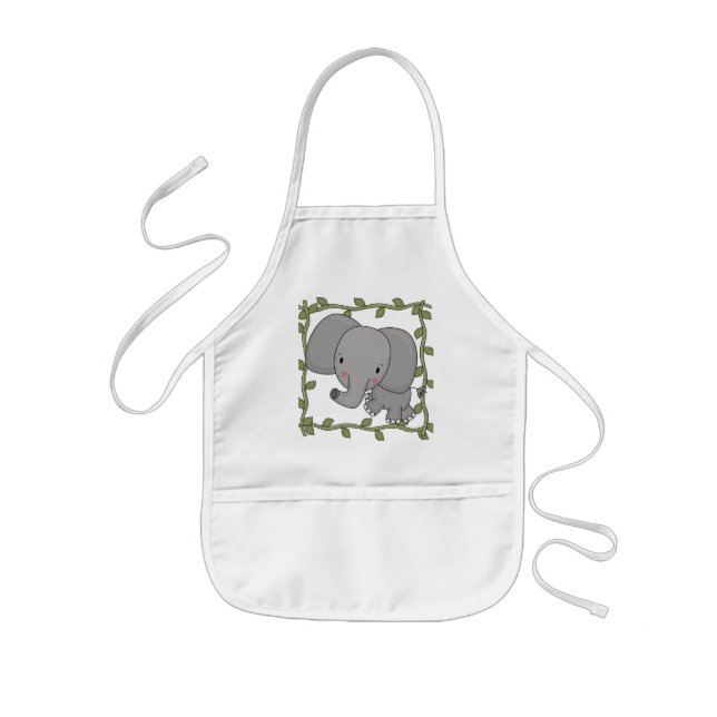 BabyelefantTshirts och gåvor Barnförkläde (Framsidan)