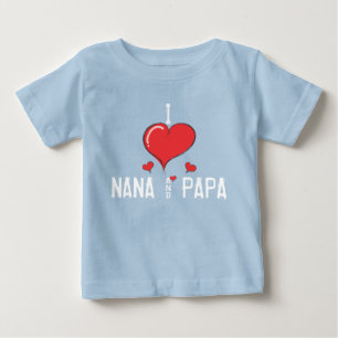 Babyen älskar jag NANA & PAPPAN Tee
