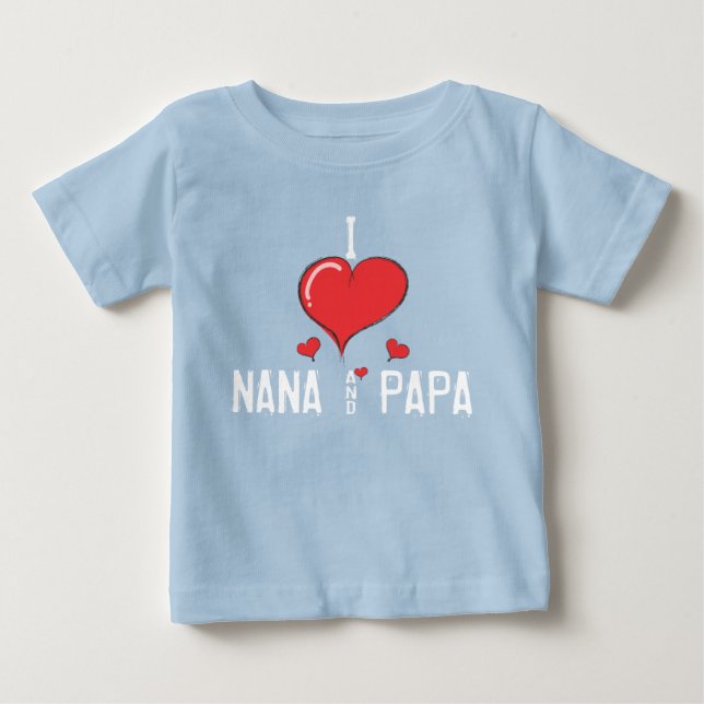 Babyen älskar jag NANA & PAPPAN Tee (Framsida)