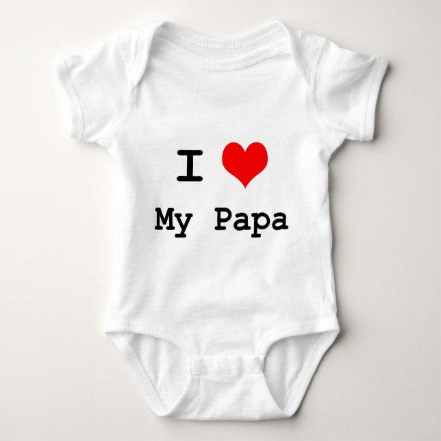 Babyen älskar pappan! tee (Framsida)