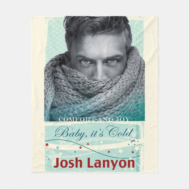 Babyen är det den kalla ullfilten fleecefilt (Framsidan)