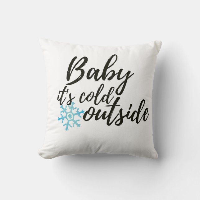 Babyen är det den kalla yttersidan kudder kudde (Framsida)