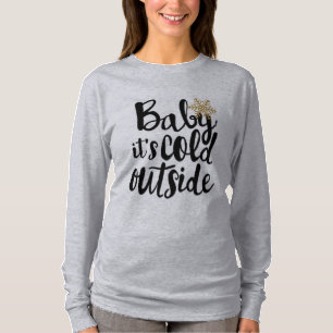 Babyen är det den kalla yttersidan t-shirt