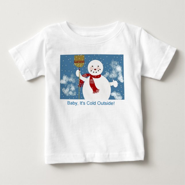 Babyen är det den kalla yttersidan! tröja (Framsida)