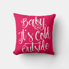 Babyen är det kallt utanför beställnings- färg kudde