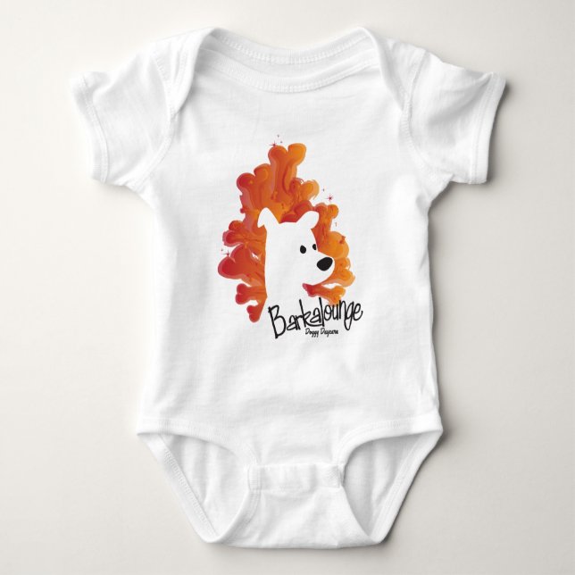 Babyen Barkalounge benar ur logotypen T-shirt (Framsida)