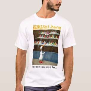 Babyen behöver ett nytt parar av skor… t-shirt