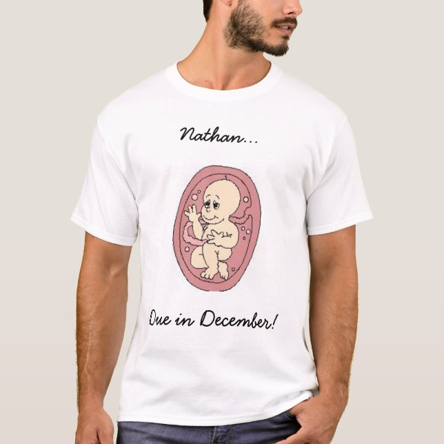 Babyen daterar rakt skjortan tee (Framsida)