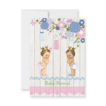 Babyen för landMasonburken avslöjer inbjudan