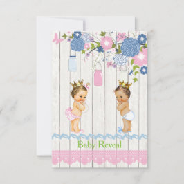 Babyen för landMasonburken avslöjer inbjudan