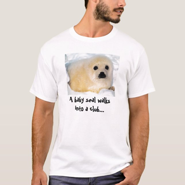 Babyen förseglar klubben tee shirt (Framsida)