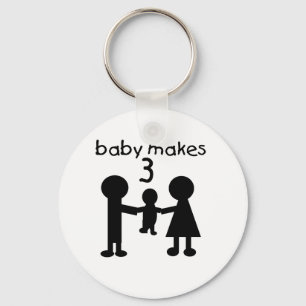 Babyen gör 3 nyckelring