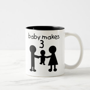 Babyen gör 3 Två-Tonad mugg