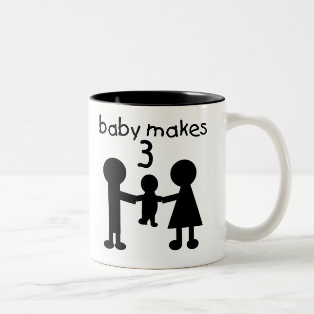 Babyen gör 3 Två-Tonad mugg (Höger)