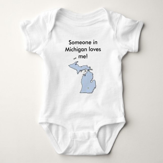 Babyen någon i Michigan älskar mig! T-shirt (Framsida)