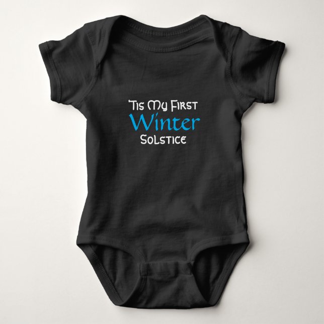 Babyen övervintrar först Solstice Tee (Framsida)