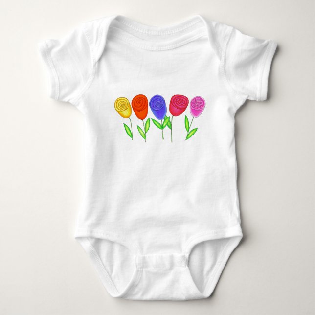 Babyen slår ut skjortan tee shirt (Framsida)