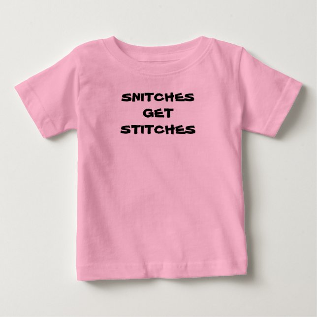 Babyen "SNITCHES FÅR SYR ", Tee (Framsida)