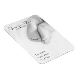 Babyen Toes magnetiskt profilerar kortet Magnet