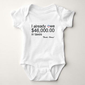 Babyen varar skyldig $46k i skatter tee