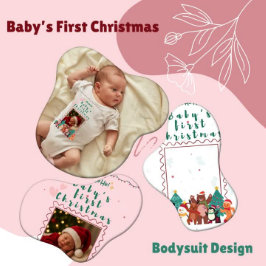 Babyens första jul anpassad Foto T Shirt