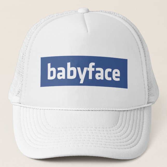 babyface lustig nätparodi social truckerkeps (Framsida)