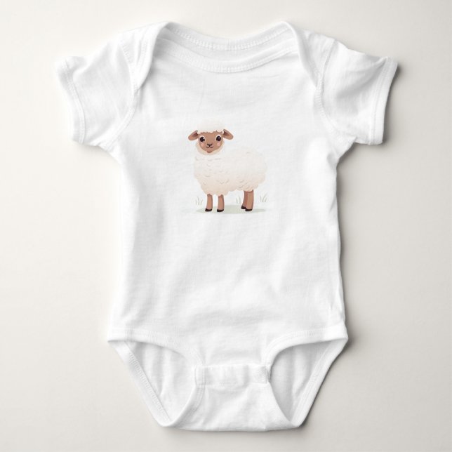 Babyfår, Får, Gårdsdjur  T Shirt (Framsida)