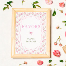 Babyfavoriter i Eleganten för Shack-Kärleken i ros Poster