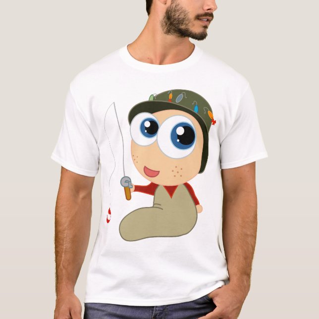 Babyfiskare Tee Shirt (Framsida)