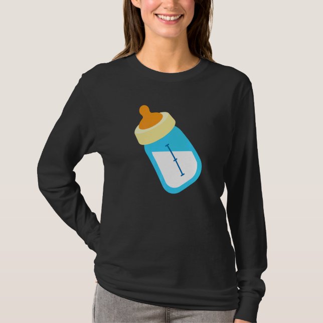 Babyflaska Flaska Matning Kostym   T Shirt (Framsida)