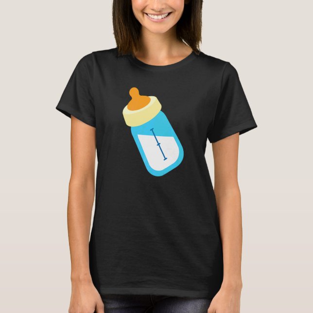 Babyflaska Flaska Matning Kostym   T Shirt (Framsida)