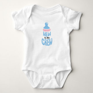 Babyflaska Ny i Besättningen Rolig Romper T Shirt