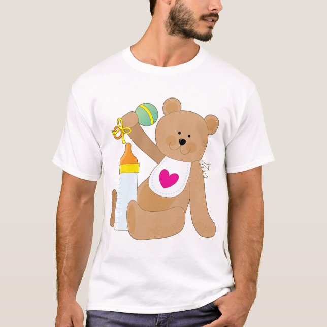 Babyflaska och haklapp tee (Framsida)