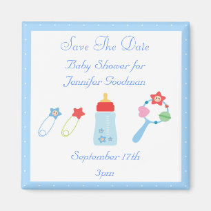 Babyflaska- & pladderspara daterababy shower magnet