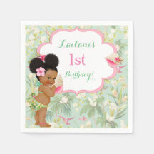 Babyflicka Bikini Tropical Luau Hawaian Puffs