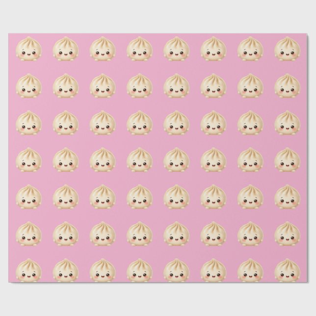 Babyflicka dumplings omslagspapper presentpapper (Platt)