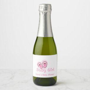 Babyflicka Rosa skor Bebisens ankomstfirande