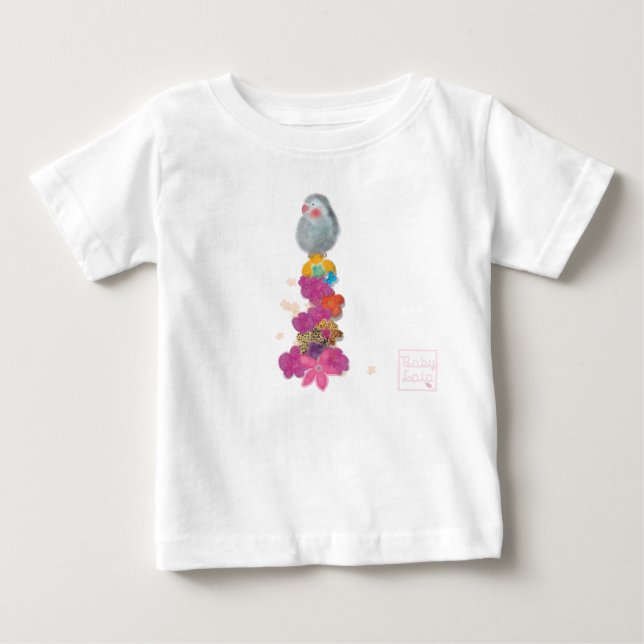 Babyflicka Småbarns Ruffle Tee av babyLaia Shirt (Framsida)