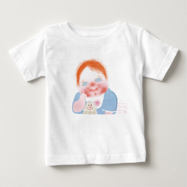 Babyflicka Toddler Ruffle Tee av babyLaia (Framsida)