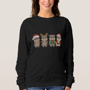 Babyflodhäst Moo Deng jul T Shirt