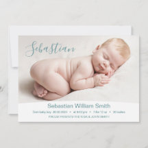 Babyfödelsestatistik Foto Annonskort