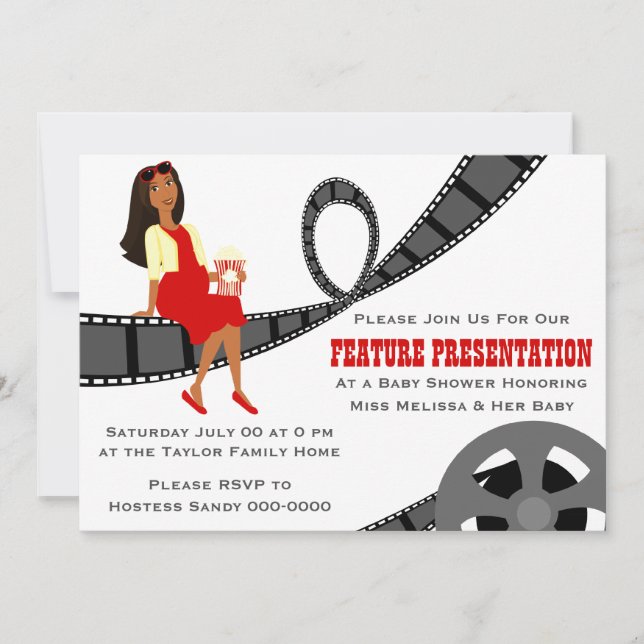 Babyfodral för funktionspresentation inbjudningar (Framsida)