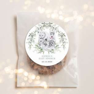 Babyfodral för vinterarktiska djur, Helgdag Runt Klistermärke