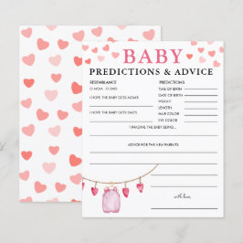 Babyförutsägelser | Alla hjärtans baby shower-spel