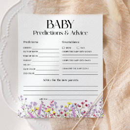 Babyförutsägelser och råd Boho Wildflower Shower