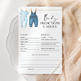 Babyförutsägelser och rådgivning Denim Blå Jean Sh