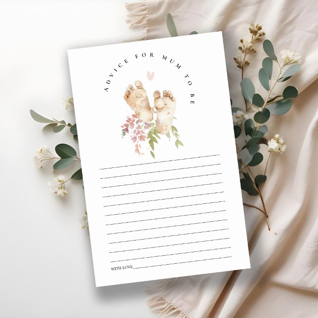 Babyfötter Rosa Blommig Råd För Mamma Babykalas  (Skapare uppladdad)